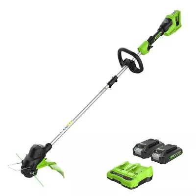 Greenworks 48V (2 X 24V) 15-Inch String Trimmer With 2-Batteries And Charger • $99.99