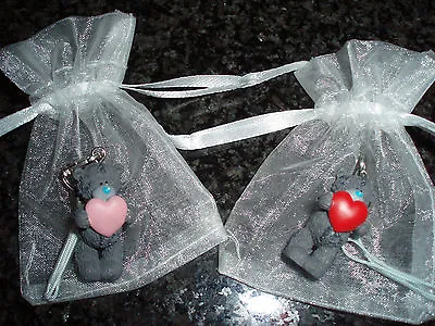 Me To You Bear Pink / Red Heart Tatty Teddy Mobile Phone Charm Organza Bag - NEW • £5.99
