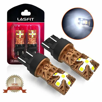 LASFIT 7443 LED DRL Daytime Running Light Bulbs Free Return 1 Year Warranty 2PCS • $16.99