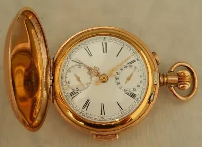 1890's Timing And Repeating Watch Co Chronograph Repeater Pocket Watch • $3500