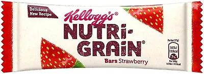 Nutri-Grain Strawberry Breakfast Bar 37 G (Pack Of 25) | UK Free Shipping • £19.99