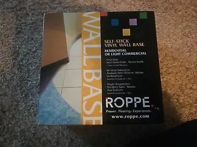 Open BoxRoppe Self-Stick Vinyl Wall Base Black 4  X 17' • $5