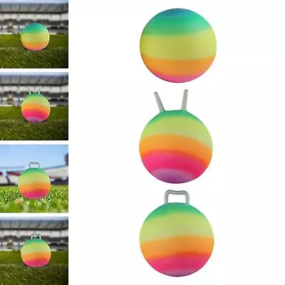 Jumping Ball Bouncy Ball 18in Exercise Ball Outdoor Yard Game Colorful Sports • $33.24