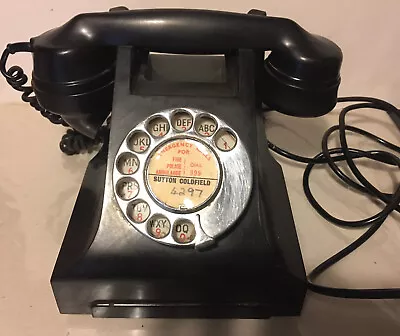 £29.99 • Buy BAKELITE Phone VINTAGE DIAL TELEPHONE   ART DECO Black