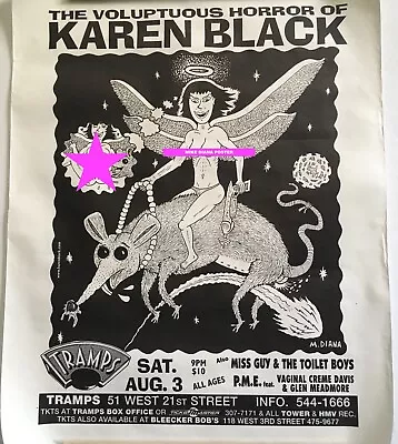 The Voluptuous Horror Of Karen Black Rare Mike Diana Tramps Poster 1990's • $49.99