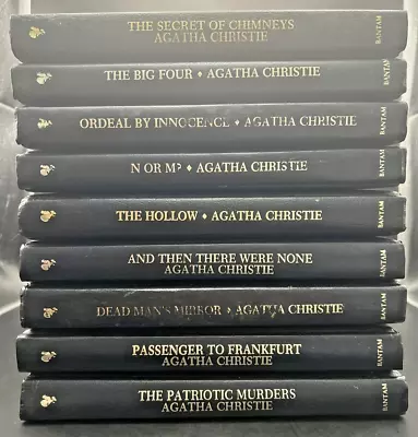 The Agatha Christie Mystery Collection Lot Of 9 Bantam Leatherette Books • $59.95