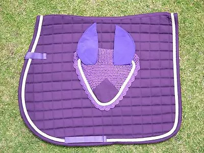 Saddle Pad & Bonnet Set - Purple • $69.99