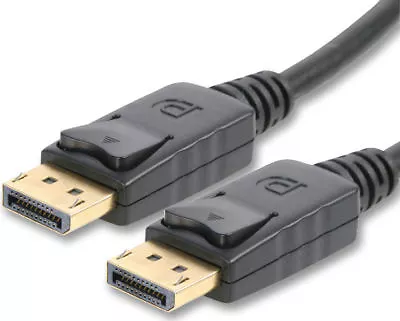 Quality 3m DisplayPort Cable 3 Metre V1.2 Laptop PC To TV / Monitor Lead • £8.99