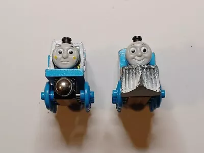 Lot Of 2 THOMAS TRAINS WOODEN WINTER WONDERLAND  + THOMAS COMES TO BREAKFAST • $10.50