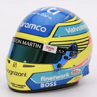 Deposit For F1 2024 Fernando Alonso Signed Helmet Proof Aston Martin Formula 1 • $99.99