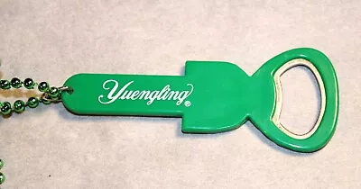 Yuengling Bottle Opener With Green Beaded Chain • $6