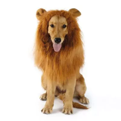 £6.89 • Buy Christmas Halloween Dog Costumes Fancy Dress Up Lion Mane Wig For Large Dogs