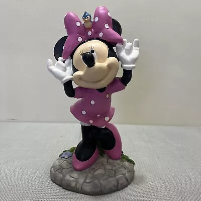 Disney Minnie Mouse Garden Statue/ Figurine Resin ~ Pink Polka Dot Dress • $15.99