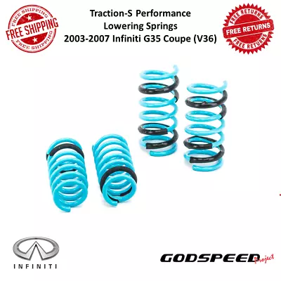 Godspeed Traction-S Performance Lowering Spring For 2003-2007 Infiniti G35 Coupe • $162