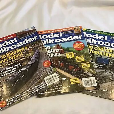 Model Railroader Magazine 2011 3 Issues Moving Coal Famous Layout Weather • $5