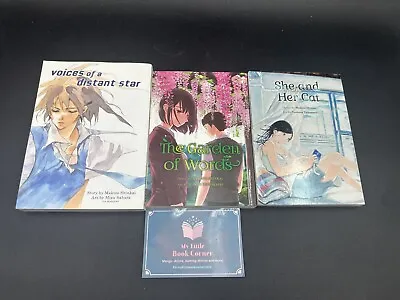 Voices Of A Distant Star + She & Her Cats - Garden Of Words Manga Makoto Shinkai • $34.99