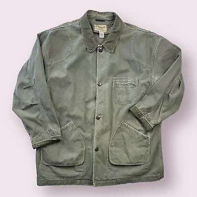 Men’s Vintage L.L. Bean Chore Jacket Barn Coat Size 2XL Green • $39.95