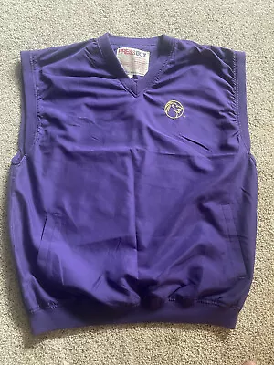 Men’s XL Purple UNA Pullover V Neck Windbreaker Sleeveless Vest • $15