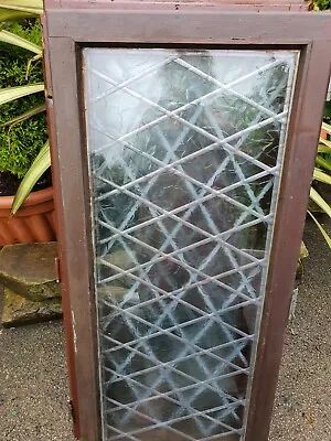 Solid Wood Leaded Window Frame • £20