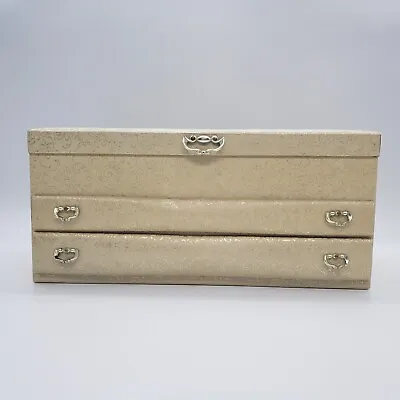 Vintage Lady Buxton 2 Drawer 4 Level Jewelry Box - Gold / Yellow • $57.99