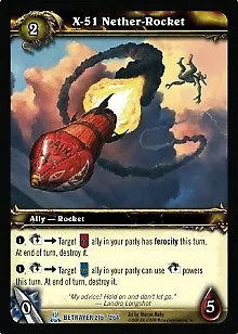 X-51 Nether-Rocket - Servants Of The Betrayer - World Of Warcraft TCG • $1.07