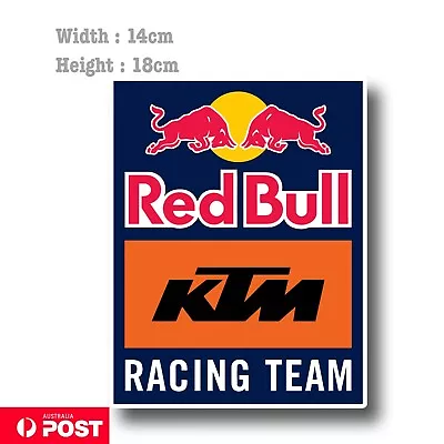 Red Bull KTM Racing Team Fridge Bar  Laptop  Car  Window Sticker • $12