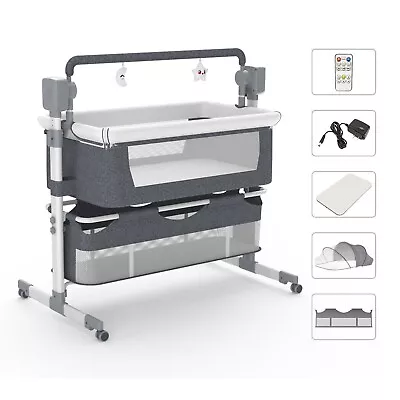 SteAnny Baby Rocking Bed Newborn Bassinet Automatic Cribs Infant Bedside Sleeper • $199