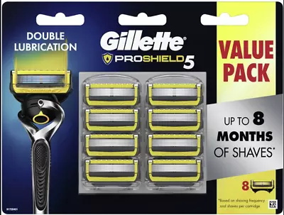 $23.95 • Buy Gillette  Proshield 5 -  Razor Blades 8 - Pack Made In Germany  FREE POST