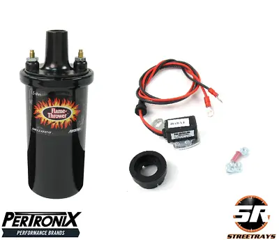 Pertronix Flame-Thrower Coil & Ignition Conversion Kit For 57-74 Ford 8 CYL V8 • $150