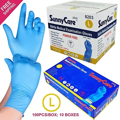 1000 SunnyCare #8203 Nitrile Exam Gloves Chemo-Rated (Powder Free Vinyl Latex) L • $38.99