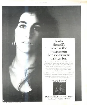 Rst14 Picture/advert 13x11 Karla Bonoff : Karla Bonoff • $17.39