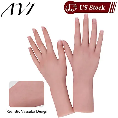 Real Female Silicone Hand Model Stand Hand Form Holder For Bracelet Ring Display • $59.99