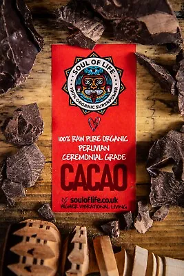 200g Organic Peruvian Criollo Ceremonial Grade Cacao Raw Pure Vegan • £16