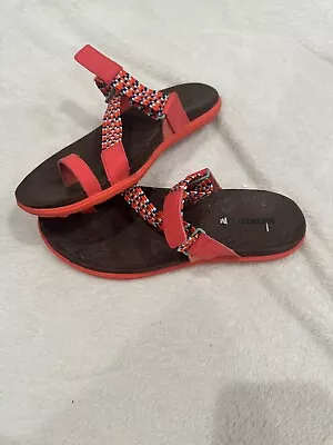 Merrell Sandals Women's Around Town Sunvue Thong Woven Sandal Size 9 Hot Coral • $19.99