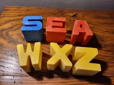 Vintage Mattel Tuff Stuff Alphabet Blocks A E S W X Z Lot • $6