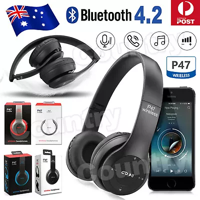 $14.85 • Buy Noise Cancelling Wireless Headphones Bluetooth 4.2 Earphone Headset With Mic Hot