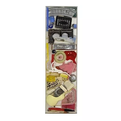 Arthur Secunda Mixed Media Collage Sculpture Found Objects In Resin “Earthquake” • $4295