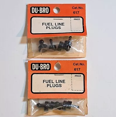 Original Du-Bro RC Plane Parts #617  Fuel Line Plugs New Old Stock • $14.95