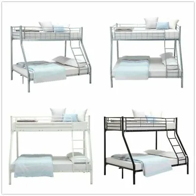 £159.99 • Buy 3FT Single 4FT6 Double Metal Bunk Bed Frame / Triple High Sleeper Adult Kid Home