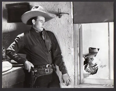 JOHN WAYNE Actor W. Revolver Gun THE DAWN RIDER Photo From Orig Neg LATER PRINT • $19.95