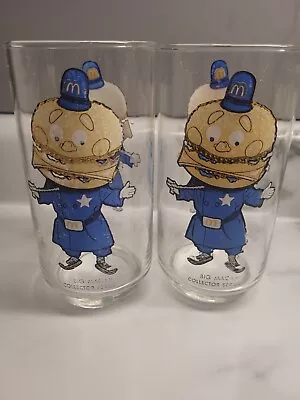 McDonalds RARE Vintage 1979 Collector's Series  Big Mac  Drinking Glasses (2) • $3.99