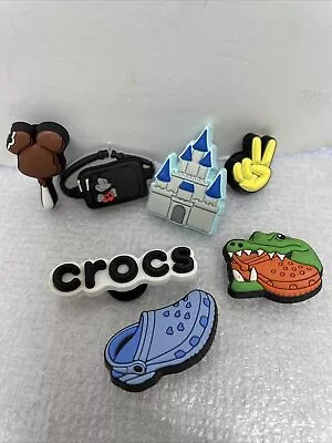 7pc Jibbitz Disney Mickey Mouse Fannie Pack & Icecream Castle & Crocs Shoe Charm • $11.98