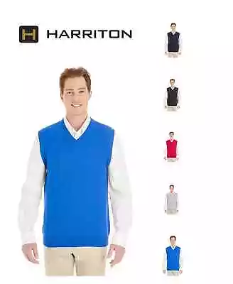 Harriton Unisex Men's Pilbloc? V-Neck Sweater Vest M415 • $37.50