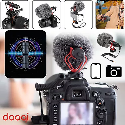 Supercardioid Video Mic Microphone Universal For Phone Nikon Canon DSLR Camera • $17.45