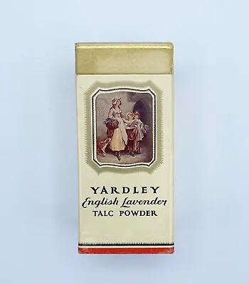 Yardley Talc Powder English Lavender Vintage Paper Box England UK New York 8 Oz • $13