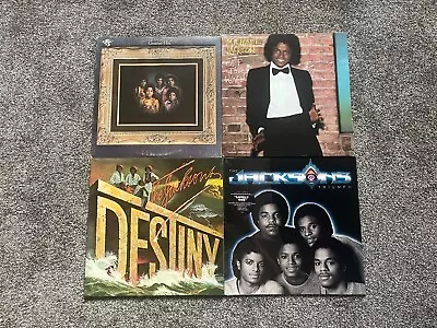4-Lot Michael Jackson Five 5 Vinyl Albums Destiny Off Wall Greatest Hits Records • $2.25