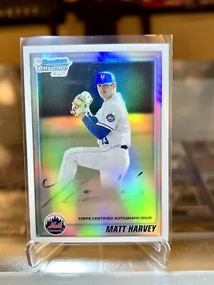 2010 Bowman Draft Chrome Prospects Auto /500 Matt Harvey #BDPP84 *FADED AUTO* • $6.99