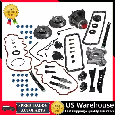 Timing Chain Kit For 04-08 Ford F150 Lincoln 5.4L W/ Oil&Water Pump Cover Gasket • $209.95
