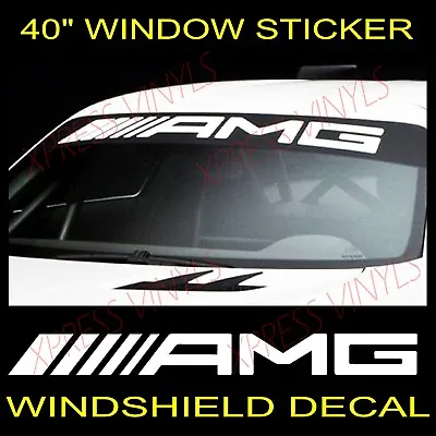 AMG Mercedes Benz Windshield Vinyl Decal Sticker Custom 40  Vehicle Graphic • $13.83