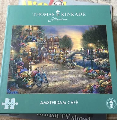 Gibsons 1000 Piece Thomas Kinkade Amsterdam Cafe • £3.50